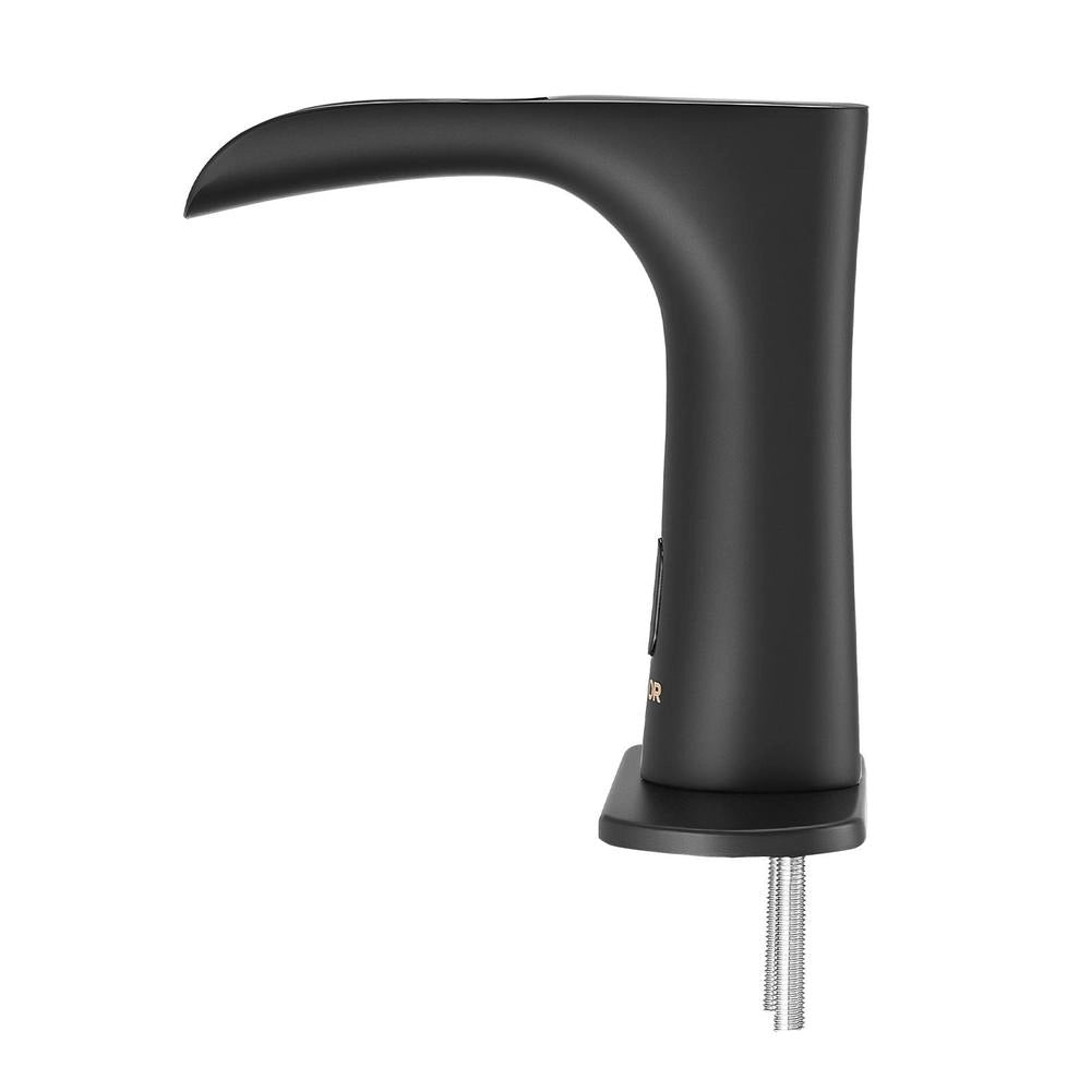 Touchless Bathroom Faucet (matte Black), Automatic Basin Mixer Tap, Sensor Tap With Hole Cover, Battery-operated Faucet, Toilet Tap, Sink Tap