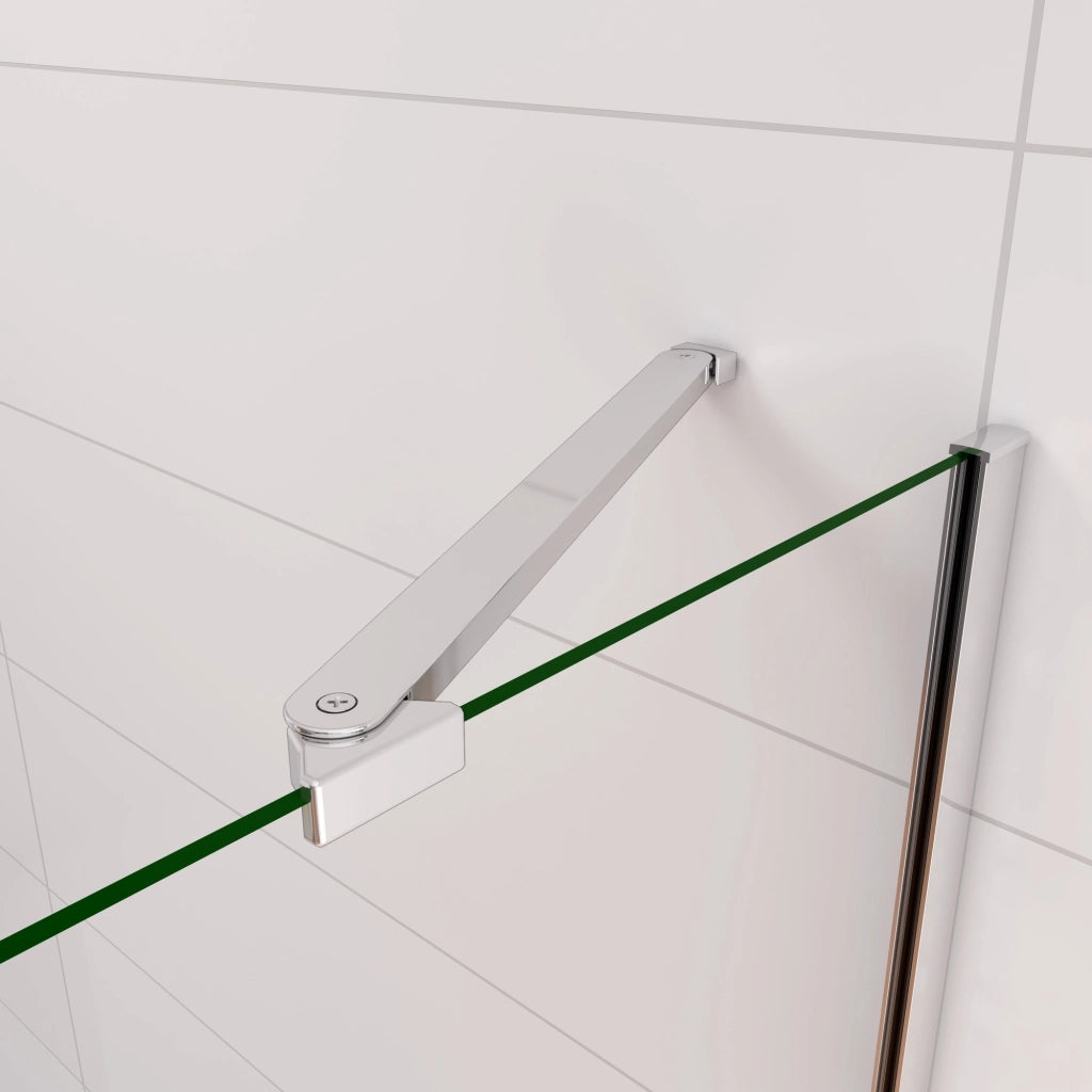 120x140cm Parete Doccia Sopravasca Angolare 2 Ante Pieghevoli con Parete Laterale 70 cm Vetro Temperato 6 mm Trasparente Anticalcare Cromato Lucido