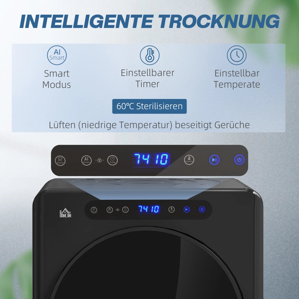 Asciugatrice 5kg ¨C Xylo ¨C 6 programmi, touch screen, 40-60¡æ, compatta, nero