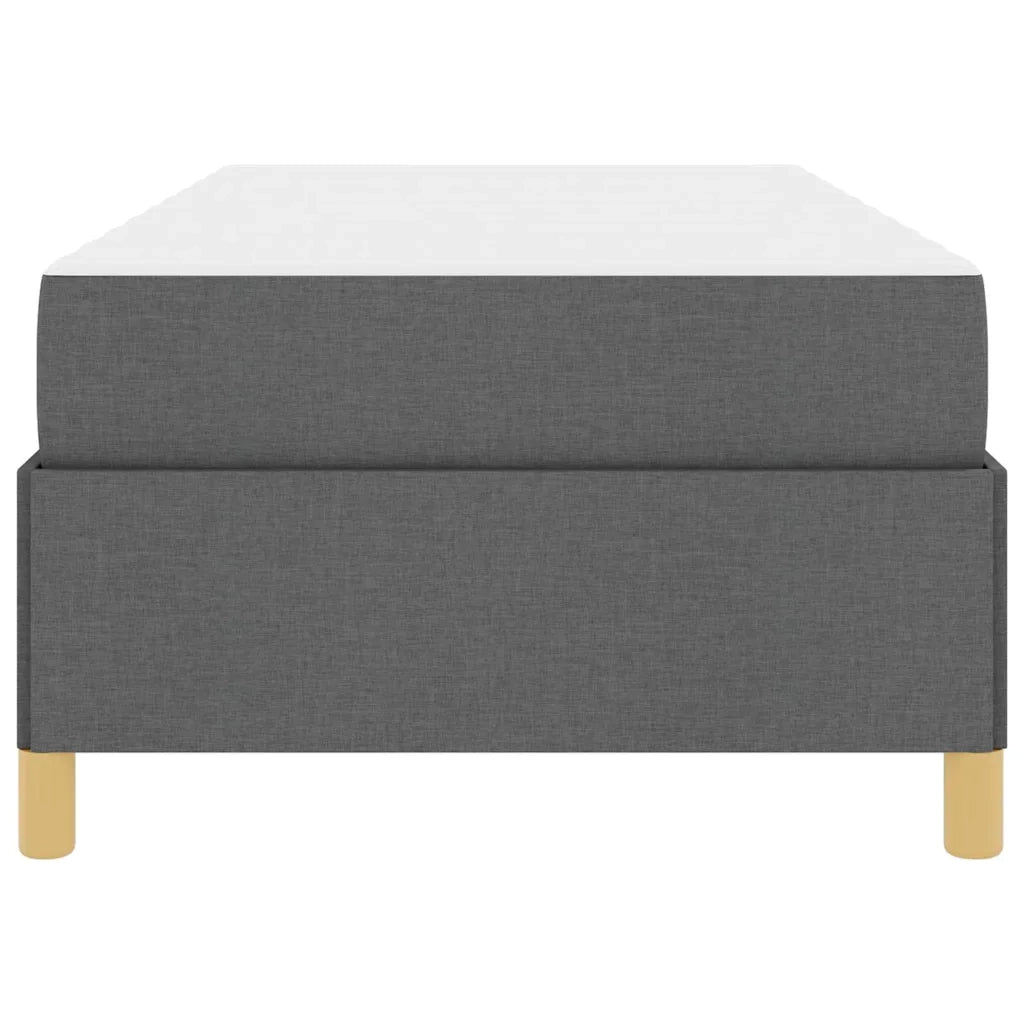Struttura del letto Grigio scuro 90 x 190 cm Tessuto