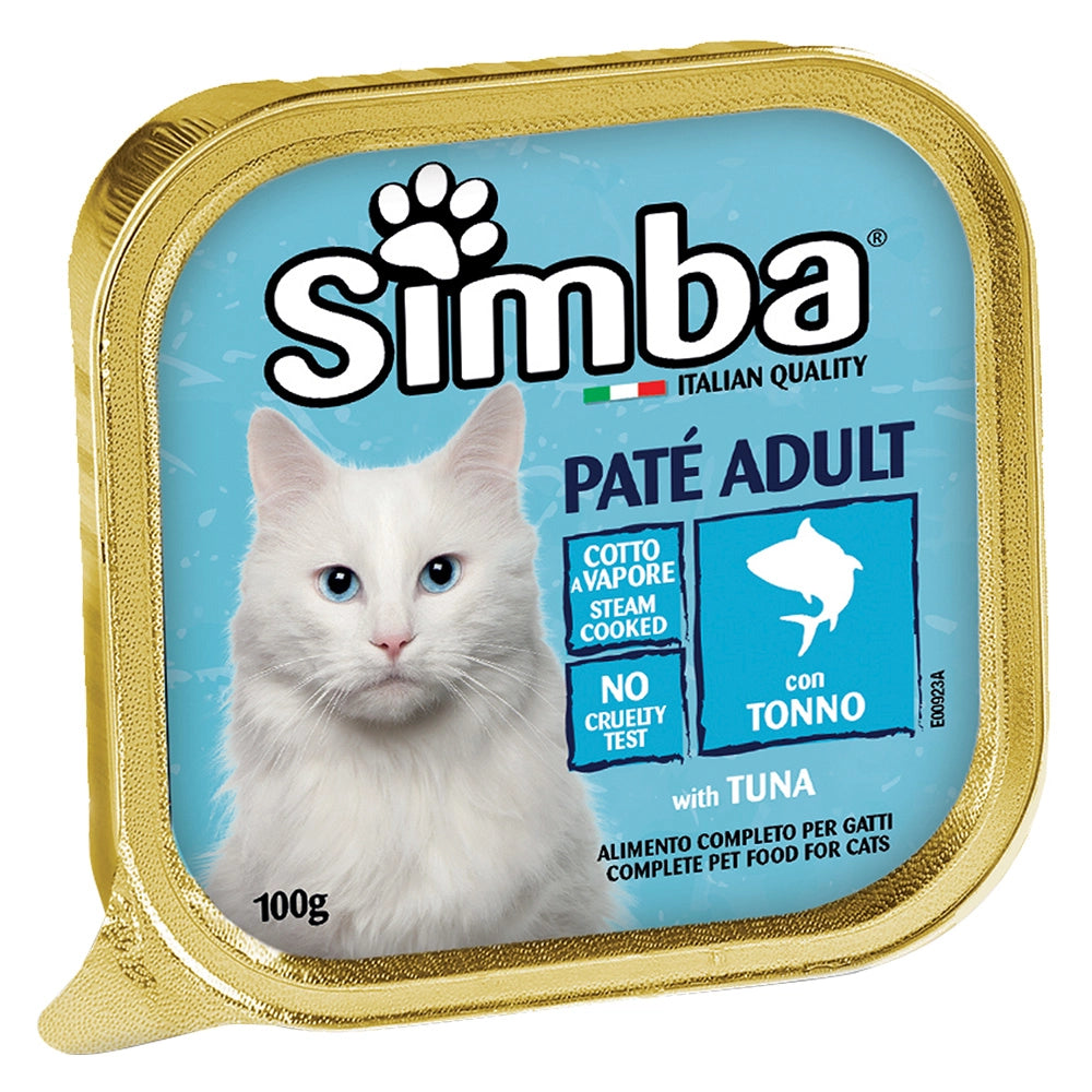 PATE' PER GATTI 'SIMBA' tonno - gr 100- 32 pezzi  - MONGE