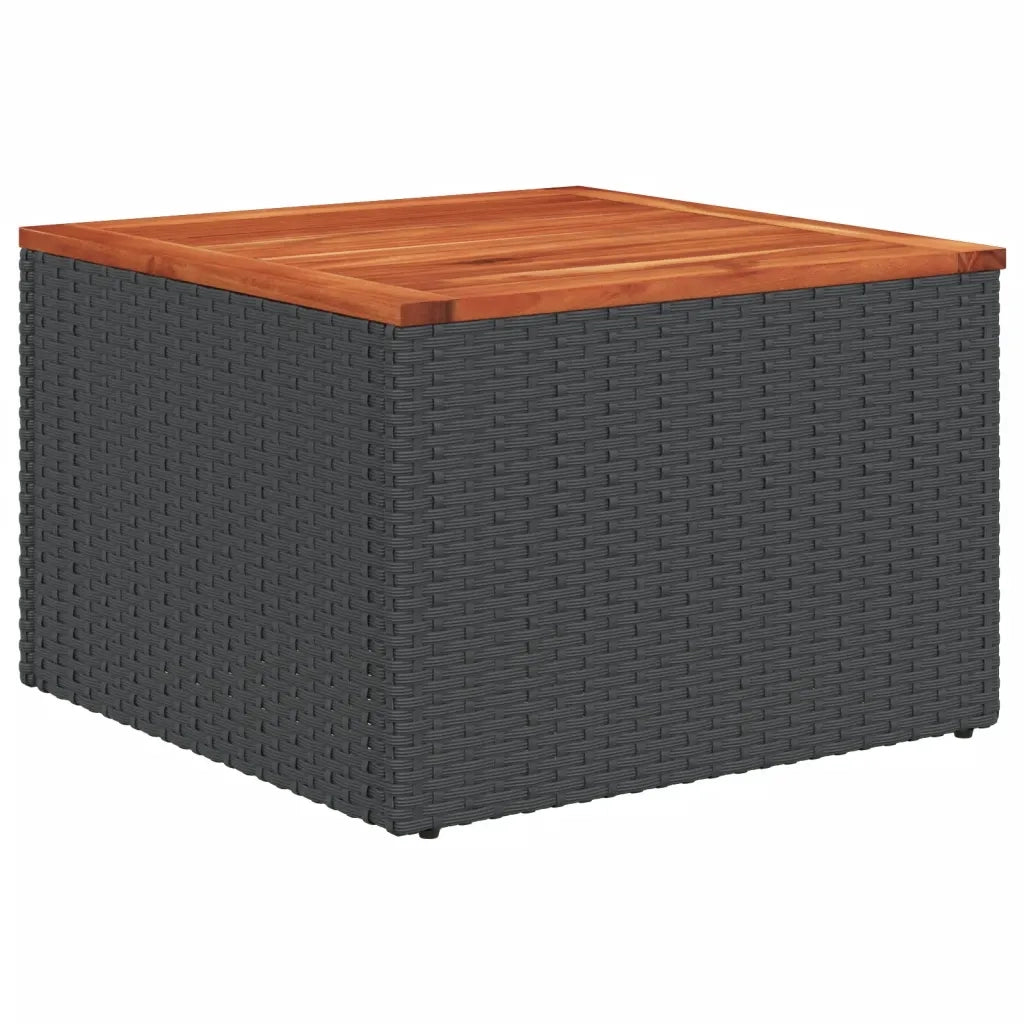 Set Divani da Giardino con Cuscini 7pz Nero Polyrattan 3224459
