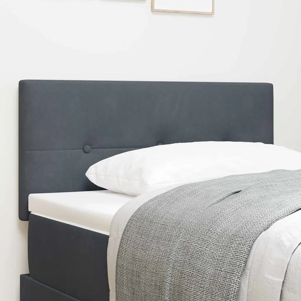 Testiera | Testata Grigio scuro 80 cm Velluto