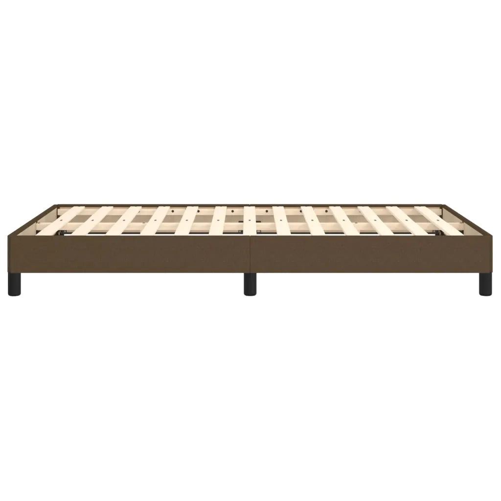 Letto matrimoniale | Letto per adulti | Giroletto senza Materasso Marrone Scuro 120x200 cm Tessuto