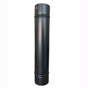 Tubo per Stufa a Legna in Lamiera porcellanata per Canna Fumaria Nero 12x25H cm