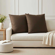 Cuscino con cuscino HEERLEN 2 pz Marrone Tessuto 928503