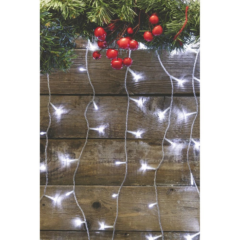 TENDA 160 LED PER USO ESTERNO BIANCO FREDDO