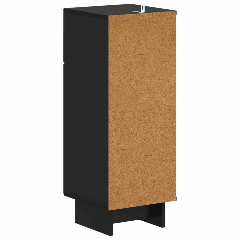 Mobiletto da Bagno EDE Nero 30 x 31 x 80 cm 895946