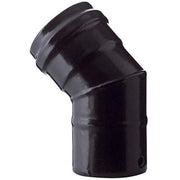 GOMITO PELLET 45  ° NERO OPACO SAVE  CM 10