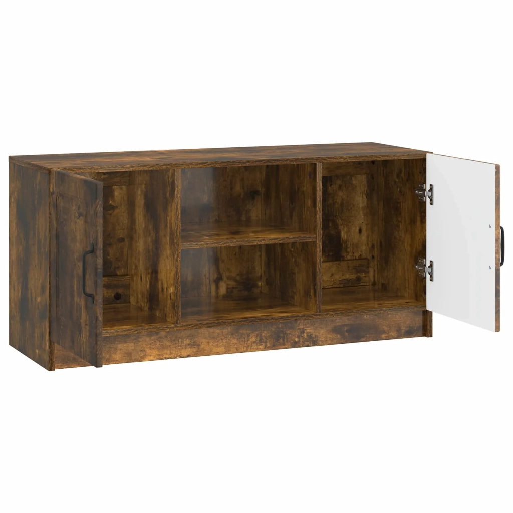 Mobile TV-Credenza per TV Rovere Fumo 102 x 34,5 x 47 cm Legno ingegnerizzato 555189