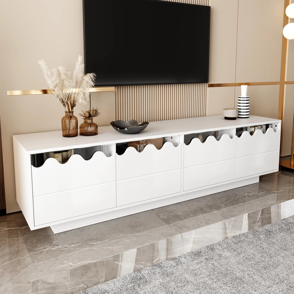 Mobile porta TV bianco 170 cm con 4 ante