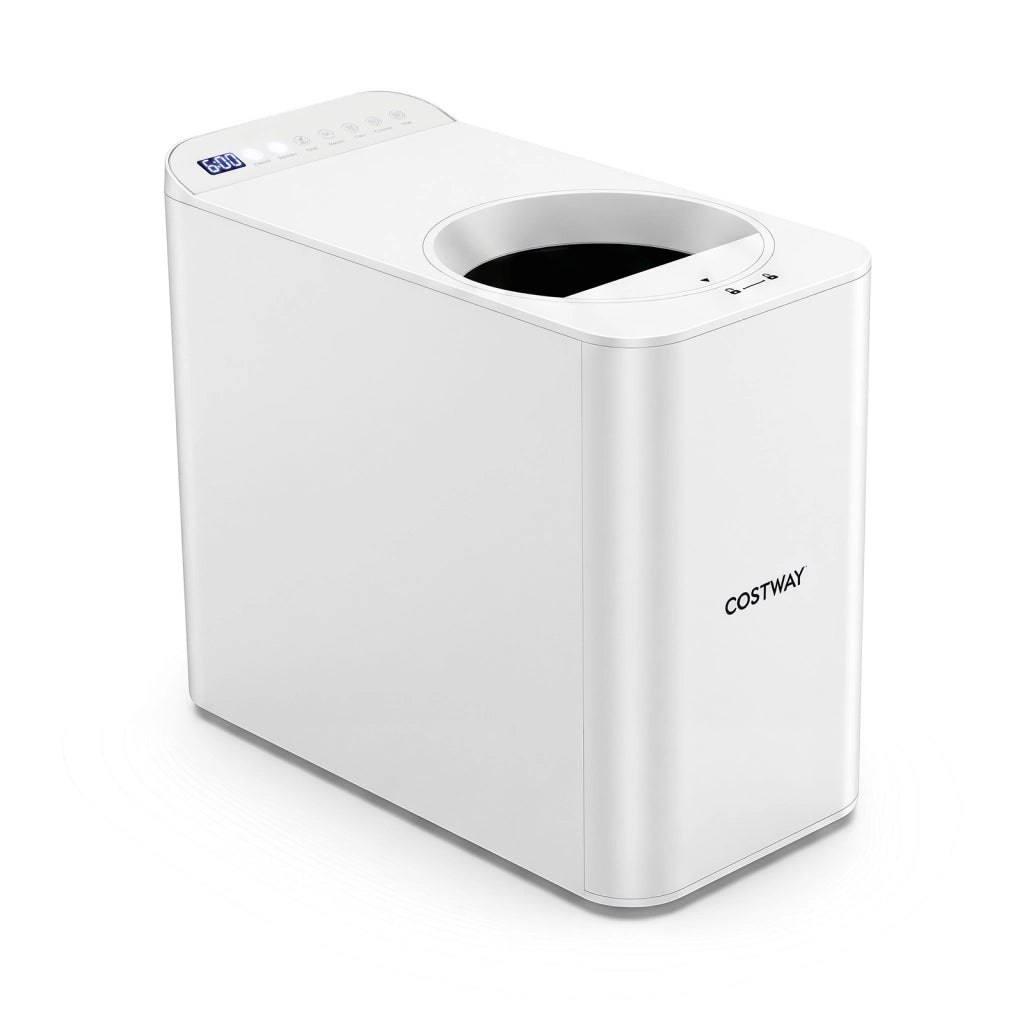 Compostiera elettrica da cucina 3 L asciugatura macinatura raffreddamento, Bidone per rifiuti organici con timer filtro e finestra visibile