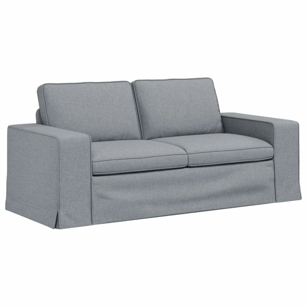 Set di divani 2 pcs Grigio chiaro 182 x 80 x 82 cm Tessuto 3407544