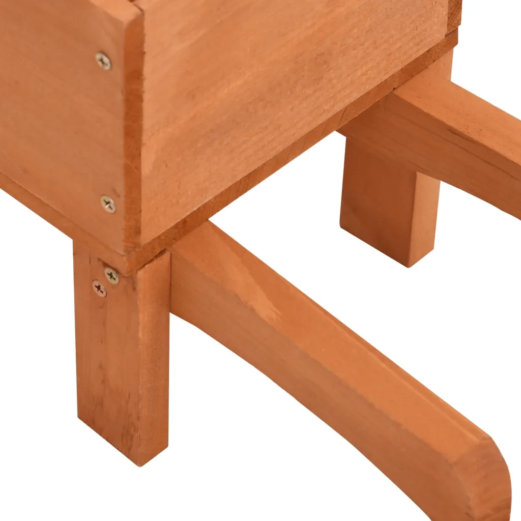 Fioriere a Carriola 2 pz 47x15x19 cm Legno Massello di Abete 364228