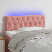 Testiera a LED Rosa 90x7x78/88 cm in Velluto 3121989