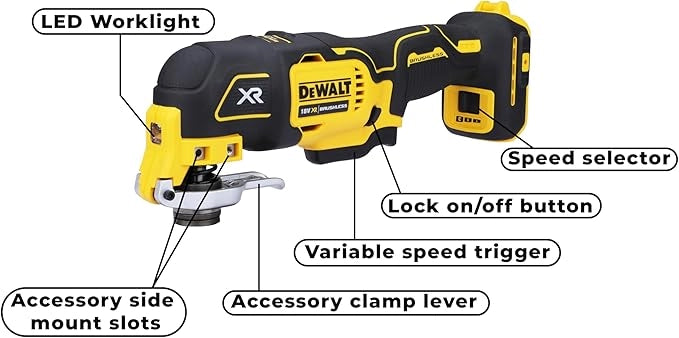 Multifunzione a batteria DeWalt 18V brushless solo macchina + accessori DCS356N