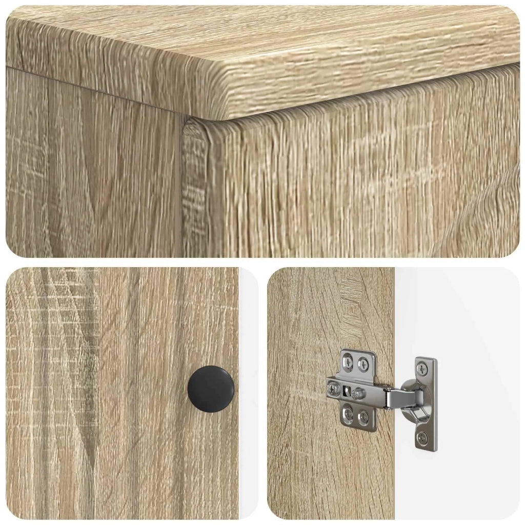 Set di Armadi da Bagno da 2 Pezzi ALKMAAR Rovere Sonoma 3417587