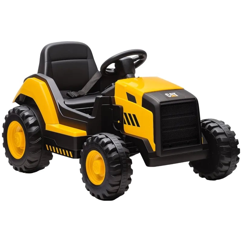 Auto cavalcabile per bambini 3-6 anni, telecomando e guida manuale, Bluetooth e musica, plastica e acciaio, giallo
