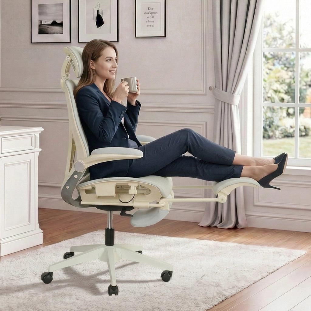 Sedia da ufficio ergonomica con schienale rete ¨C Minimal ¨C grigio