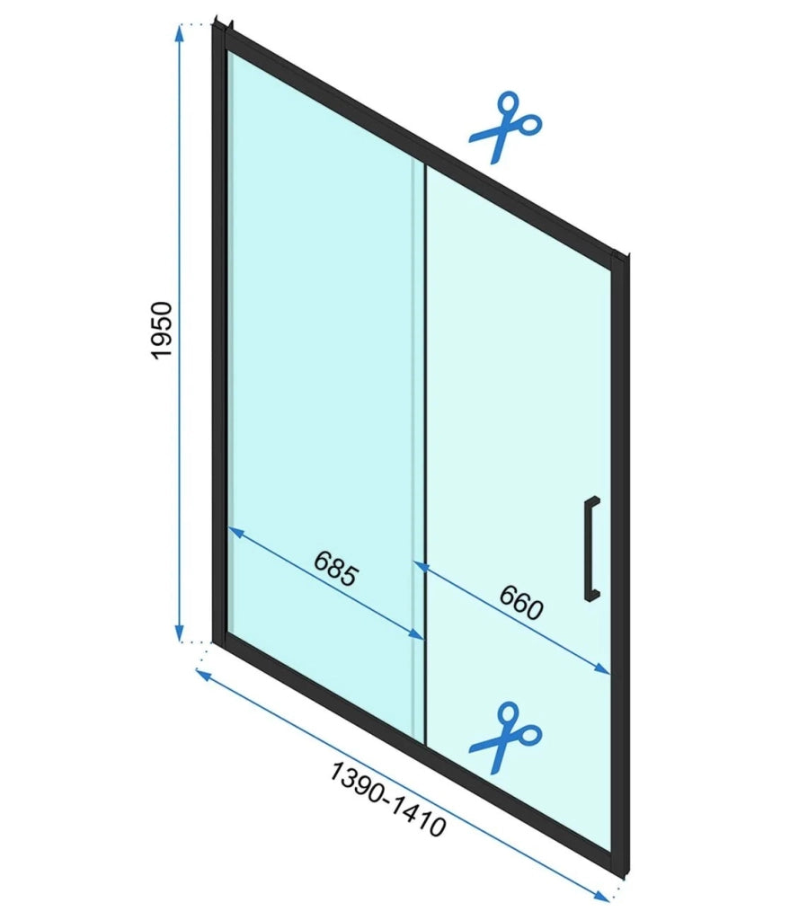 Cabina Doccia Rapid Slide Chrom 130x90