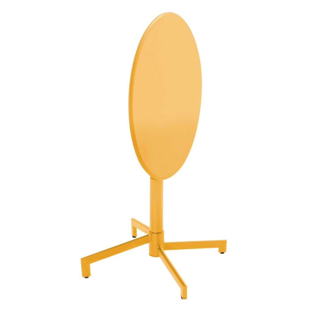 Oviala - Set tavolo da giardino e 2 sedie in metallo giallo