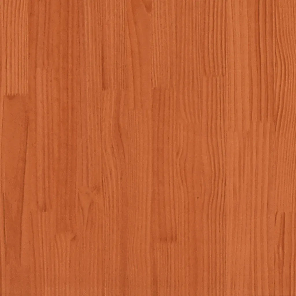 Letto senza Materasso-Struttura Letto Marrone Cera 135x190 cm in Legno di Pino 808156