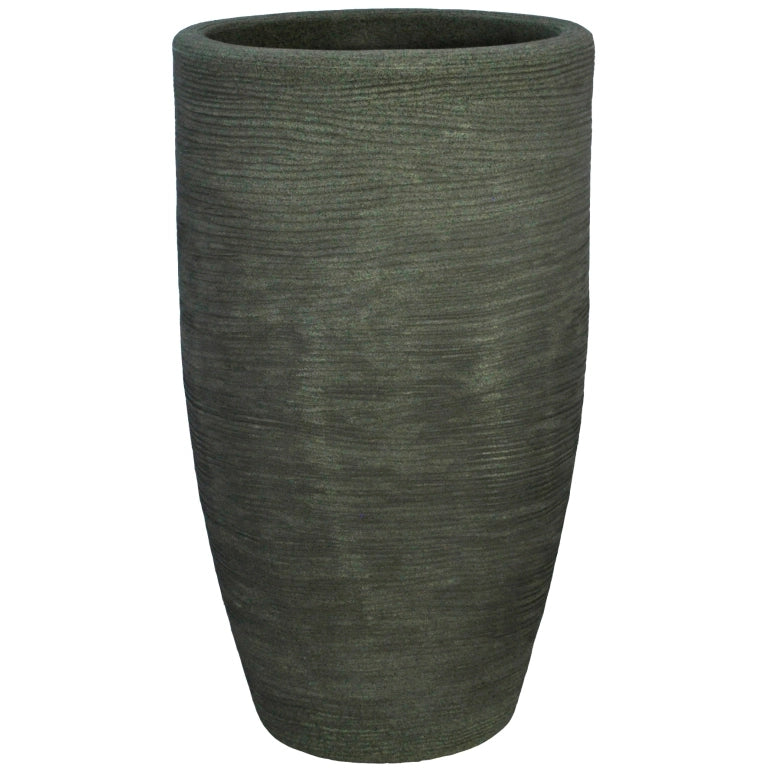 Tronco conico alto rigato Shabby Verde