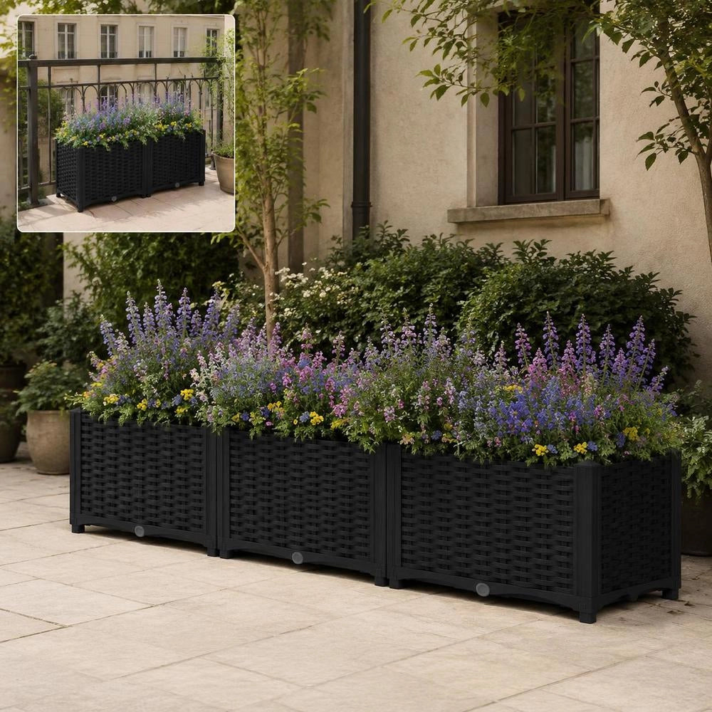 Raised Bed 120x40x38 Cm Polypropylene