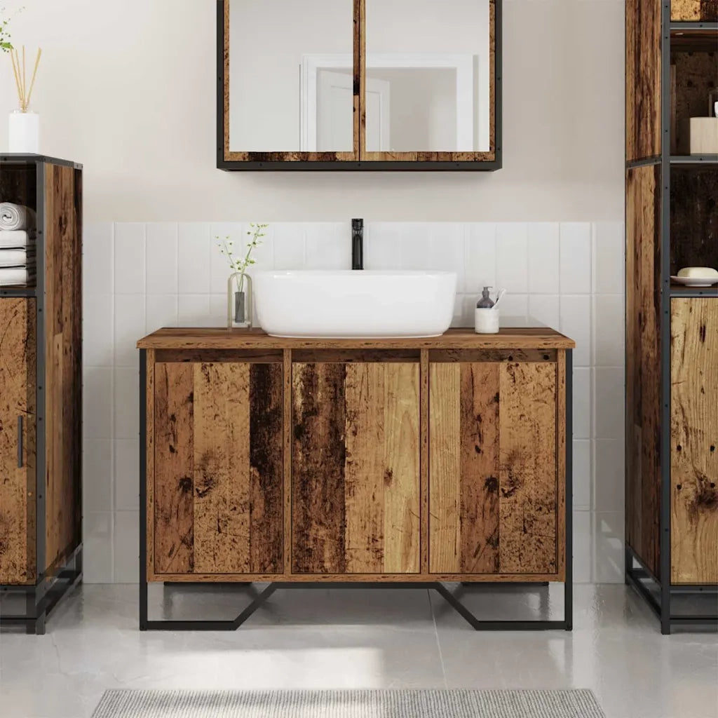 Mobiletto per Lavabo | Armadio Lavabo Altro Legno vecchio 91 x 35 x 60 cm