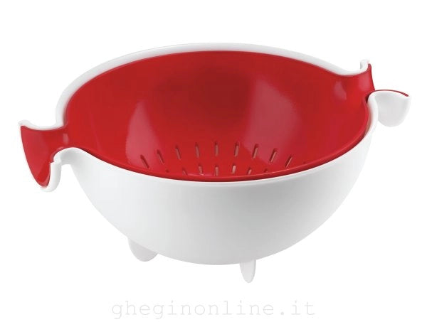 Colapasta scolapasta rosso e bianco