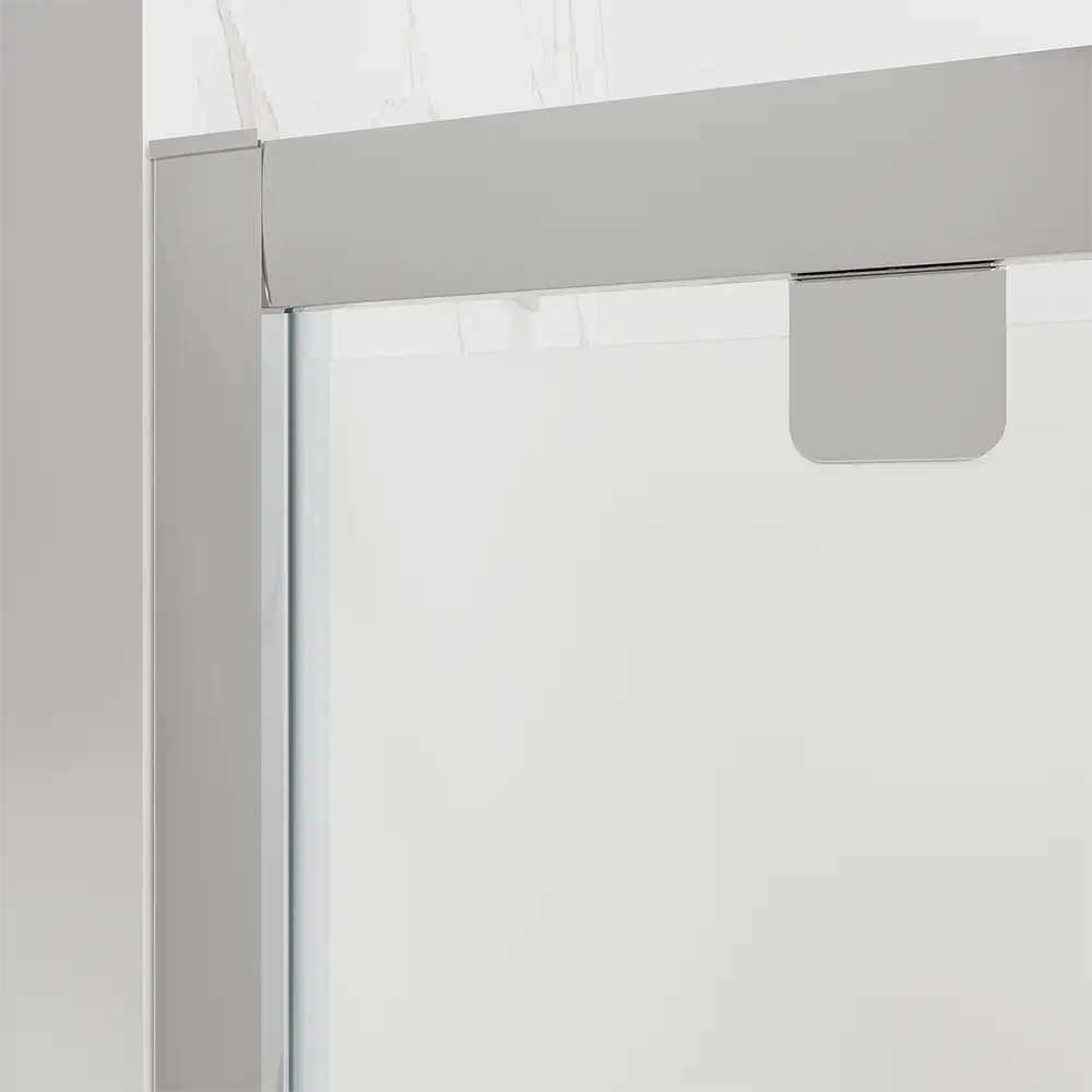 Porta doccia 80 cm apertura a battente vetro opaco | Apulia