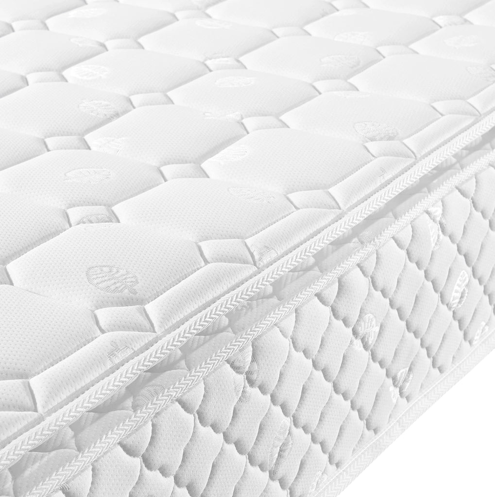 Letto imbottito 140x200 cm con testiera regolabile, contenitore e materasso grigio