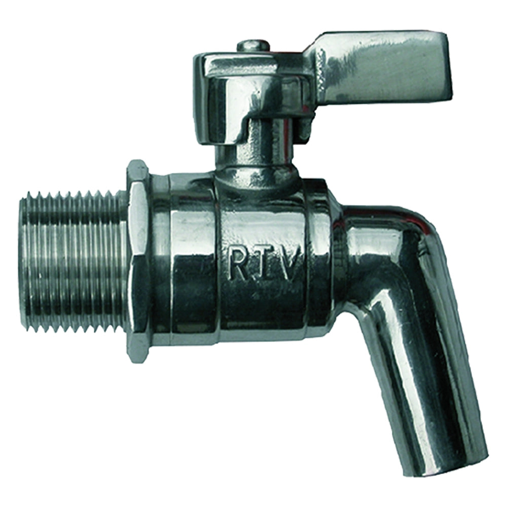 RUBINETTO A SFERA INOX CON LEVA 1  - BricoGo