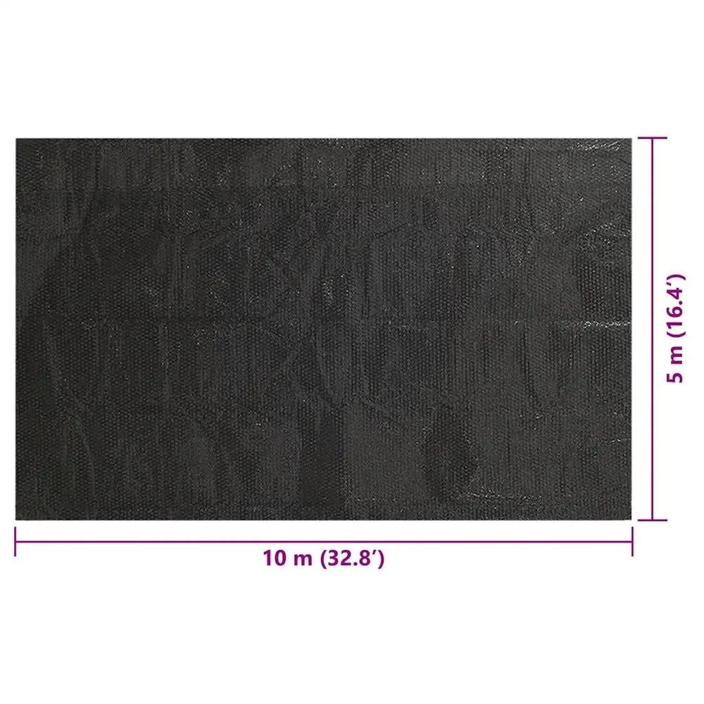 Floating Pool Solar Cover, Rectangular, For 10 X 5m Pools, Black