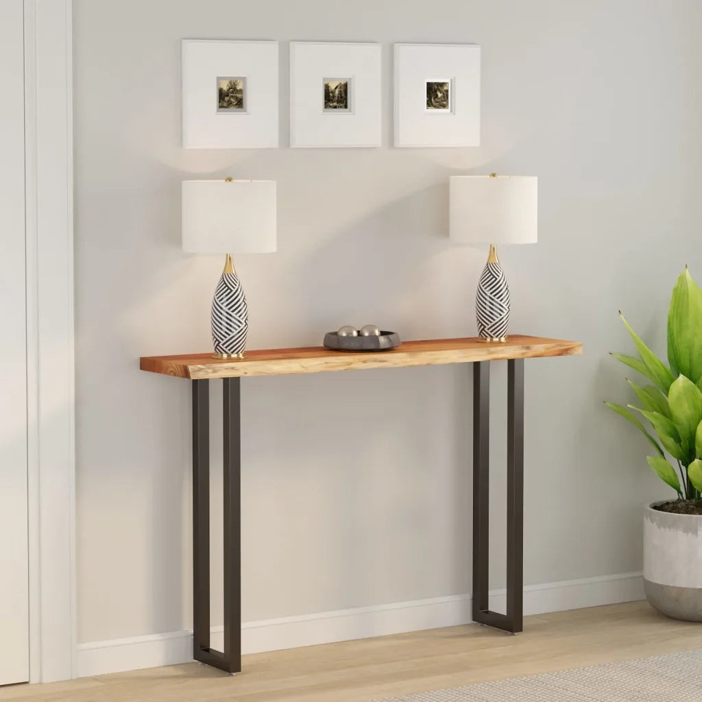 Dessus de table 160x30x2,5 cm rectangulaire bois massif acacia