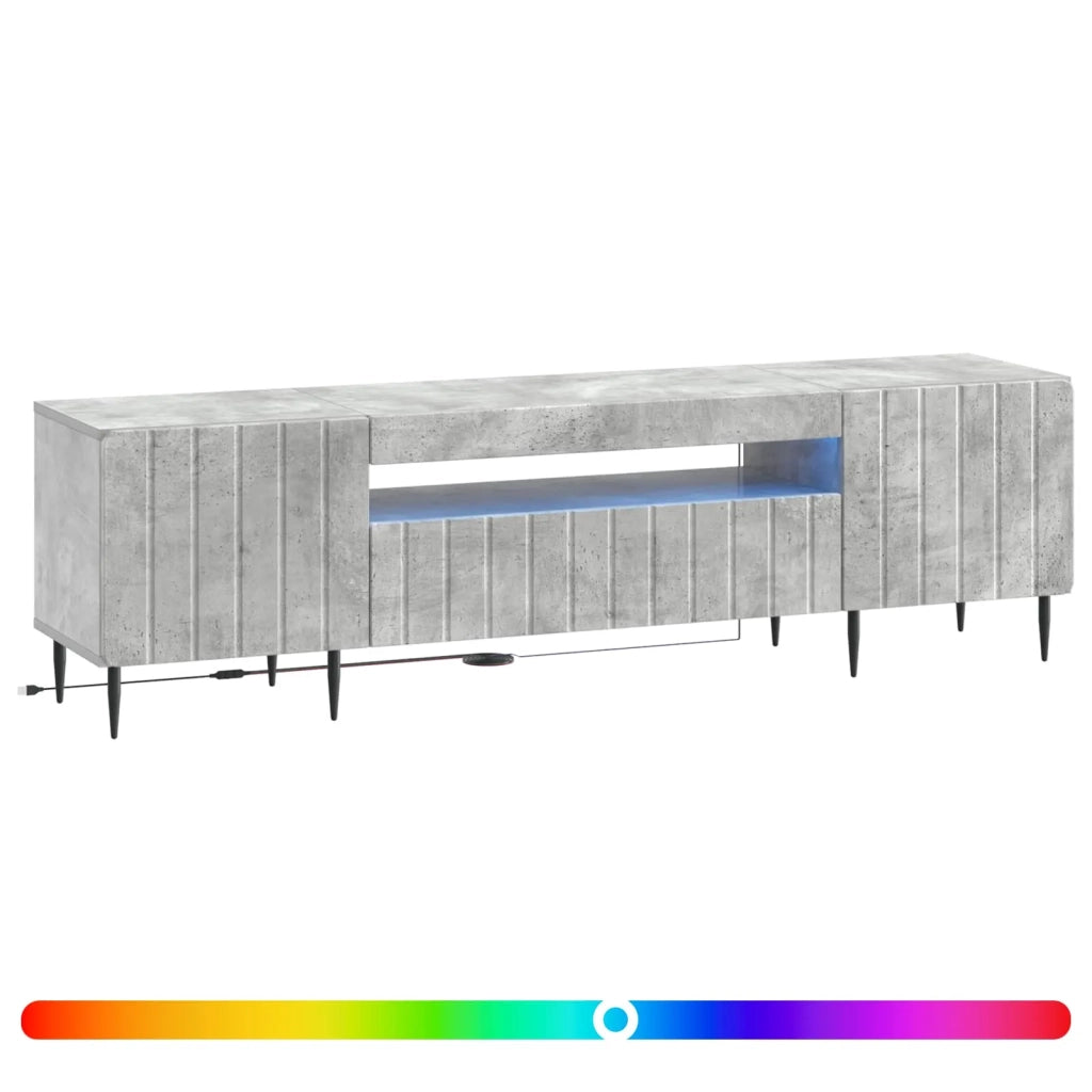Mobile TV LED ZWOLLE 153 x 35 x 43 cm Grigio Cemento 896468