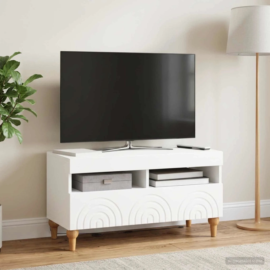 Mobile TV LED ALKMAAR 81 x 35 x 43 cm Bianco 896335
