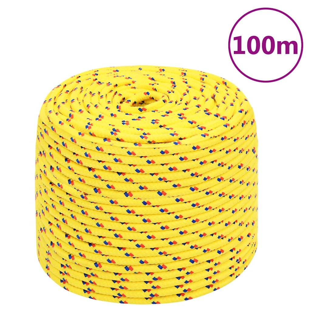 Corda per barca Gialla 8 mm 100 m in Polipropilene 152609