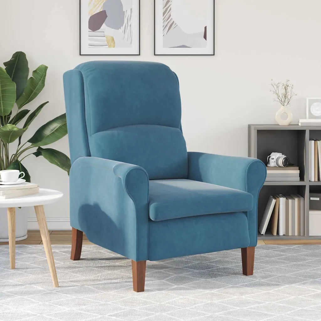 poltrona Blu 76 x 94 x 102 cm Velluto