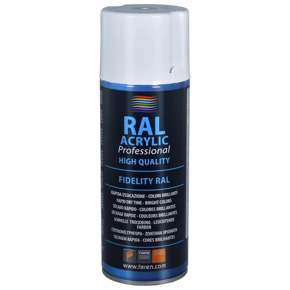 Faren ral acrylic vernice spray acrilica brillante a rapida essicazione 400 ml *** colore- nero intenso opaco - ral 9...