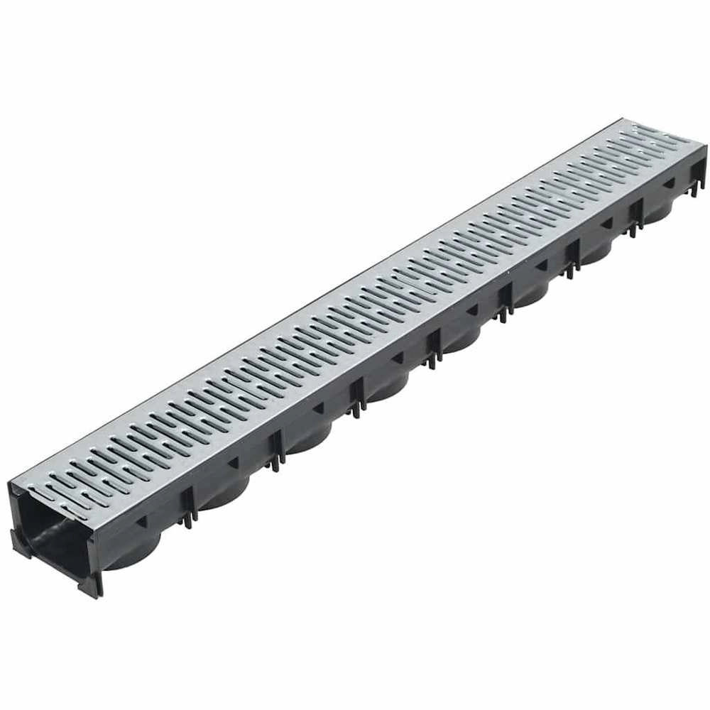 Drainage Channels, 6 Pcs. Galvanized Steel, 6 M