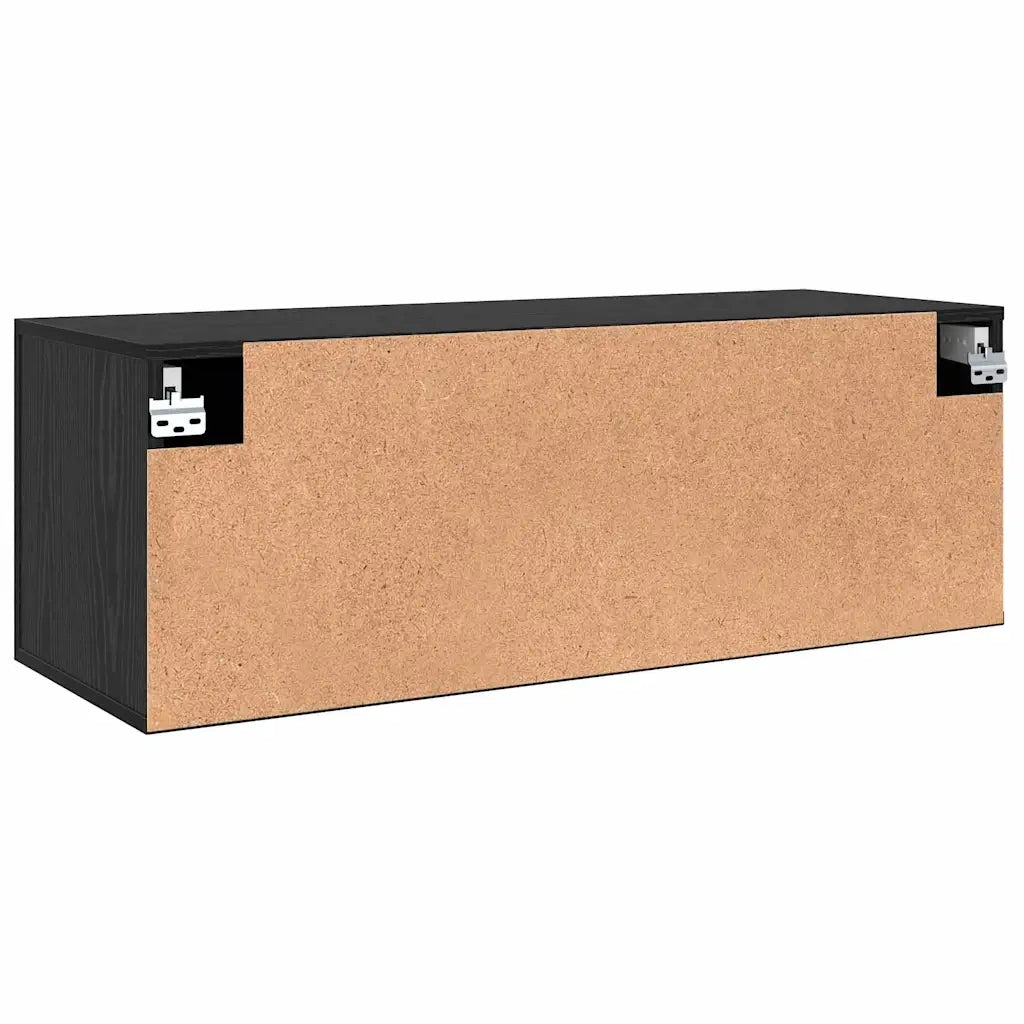 Armoire Murale 100 x 36,5 x 35 cm Bois d'ingénierie Chêne noir