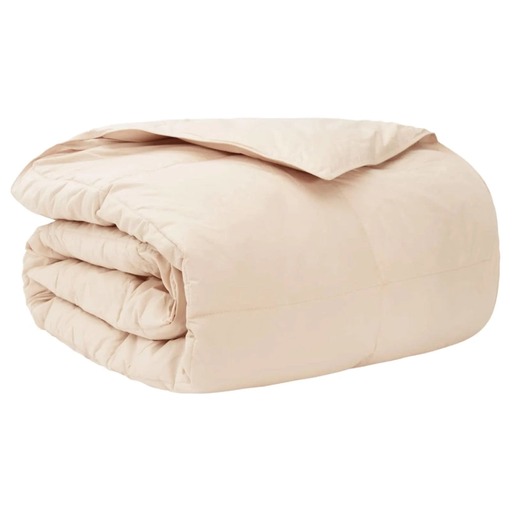 Set di Piumoni 2 pz 155 x 220 cm Tutte le stagioni Beige 3431904