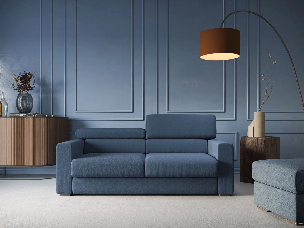 Dylan Divano con pouf estraibile 188 cm marrone