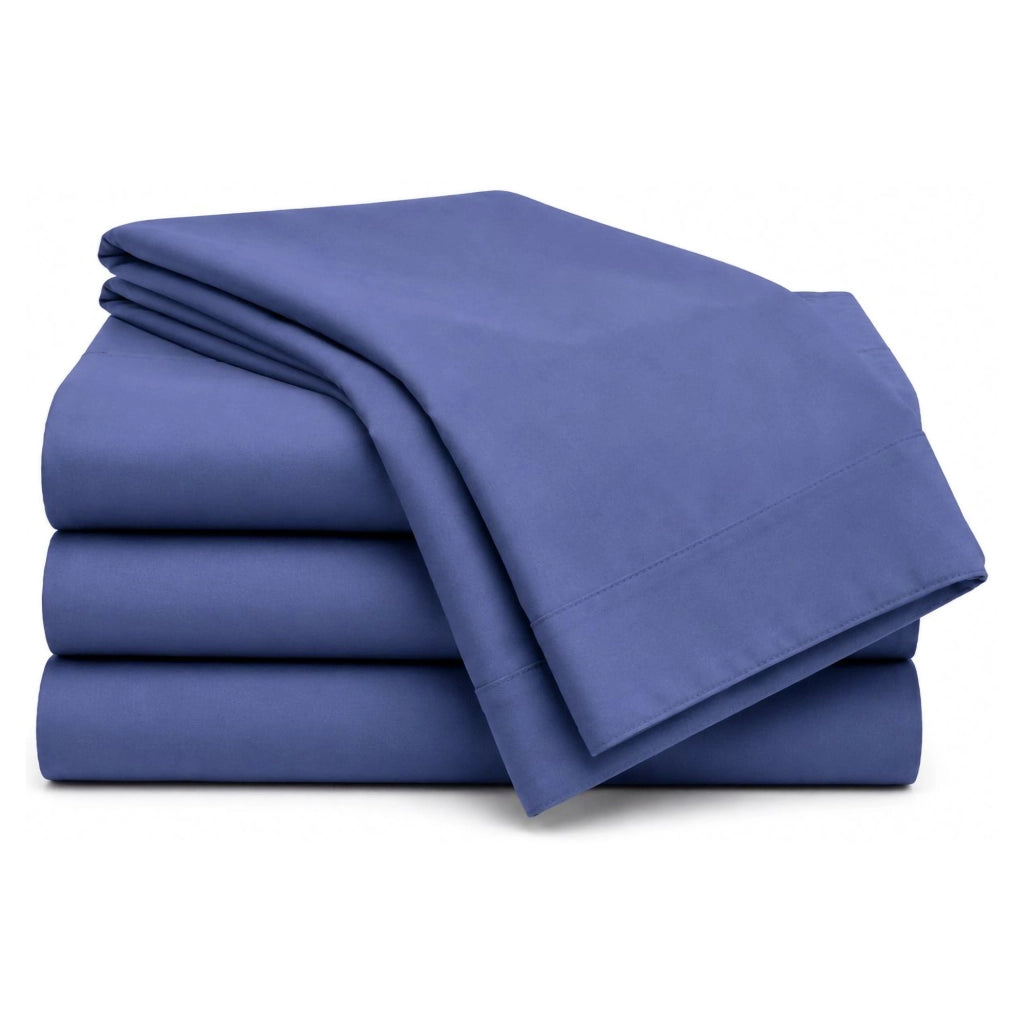 Rotihamo, set Completo Letto Singolo in Cotone, blu