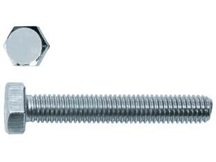 VITI PER METALLO 8.8 TESTA ESAGONALE INTERAMENTE FILETTATE IN BLISTER- - ø mm.8x25 in blister pz.15 (B) - 5 blister AMBROVIT