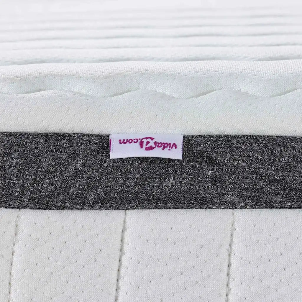 Materasso 2 pcs Bianco e Grigio 80 x 200 cm Molla Bonell 4106444