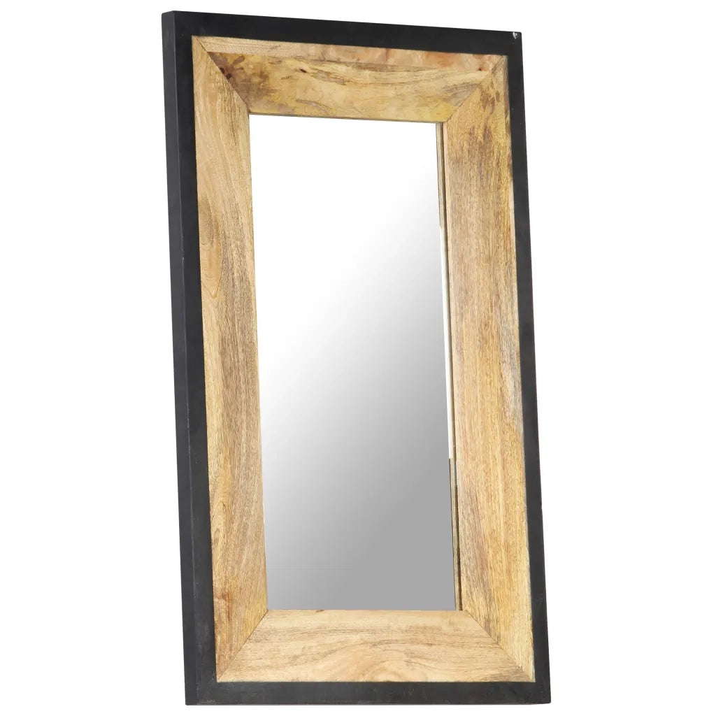 Specchio-Specchio Decorativo 80x50 cm in Legno Massello di Mango 499009