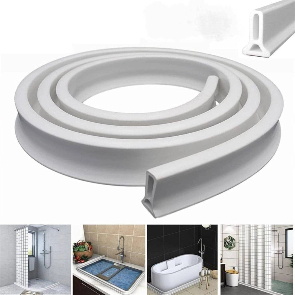 Trade Shop - Barriera Striscia Di Tenuta In Pvc Para Acqua Per Doccia Bagno E Lavello Cucina -