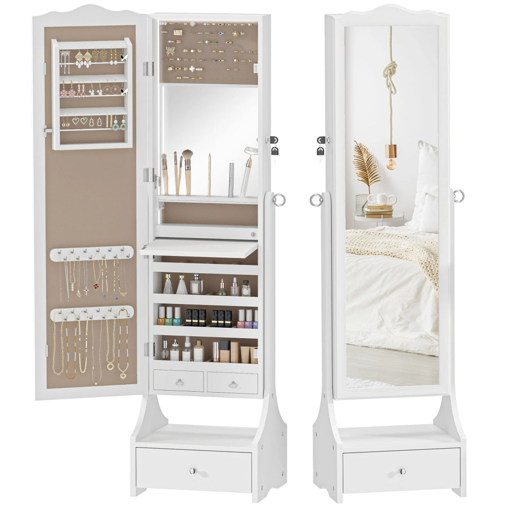 Armadio con specchio e cassetti ¨C Minimal ¨C Bianco